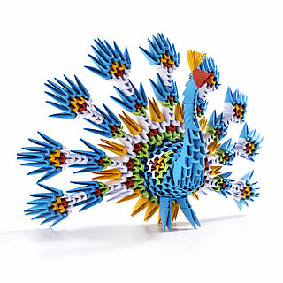 Origami 3D Peacock (Z.P Alexander Piotr Pundzis)