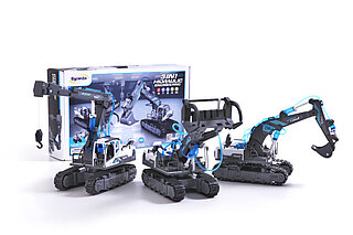 3 in 1 DIY Hydraulic Power Engineering Truck (Byjarda)