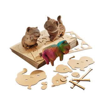Cartonic 3D Puzzle KITTENS TRIO (CARTONIC 3D PUZZLES 1DEA ME PRODUCTION LLC)