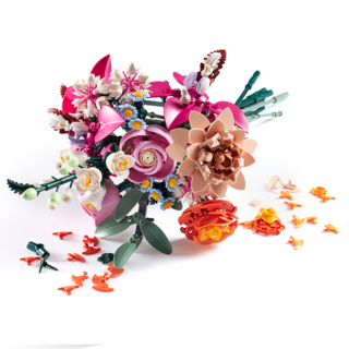 SCHÖNER ROSAFARBENER BLUMENSTRAUß (LEGO GmbH)